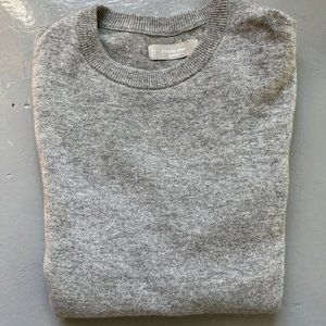 Everlane Grade A Cashmere Crew - Heather Grey